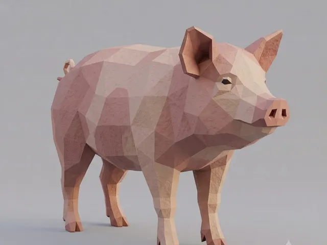 Low Poly Pig