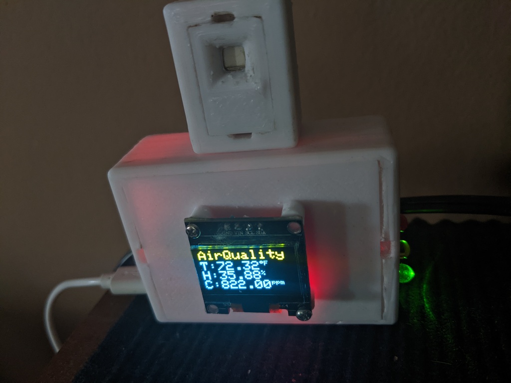 Air Quality Monitor W/alarm by ScottieD369 Download free STL model