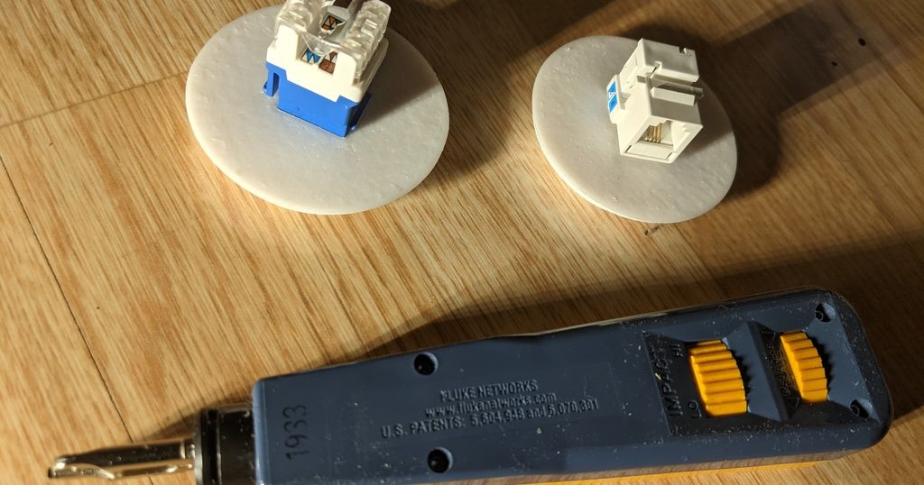 PunchDown Holder Keystone Jack by ScottieD369 Download free STL model