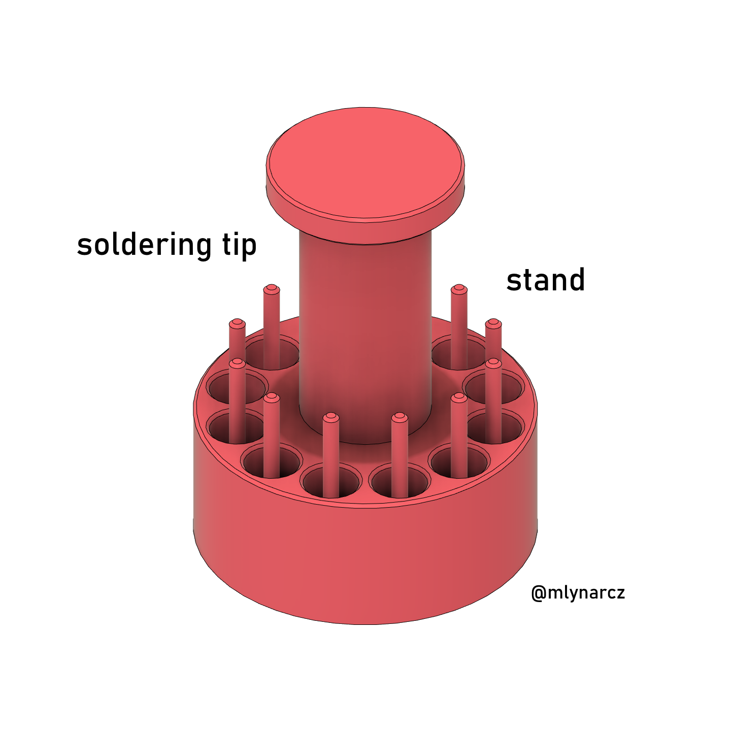 Soldering Tip Stand by Mlynar Download free STL model