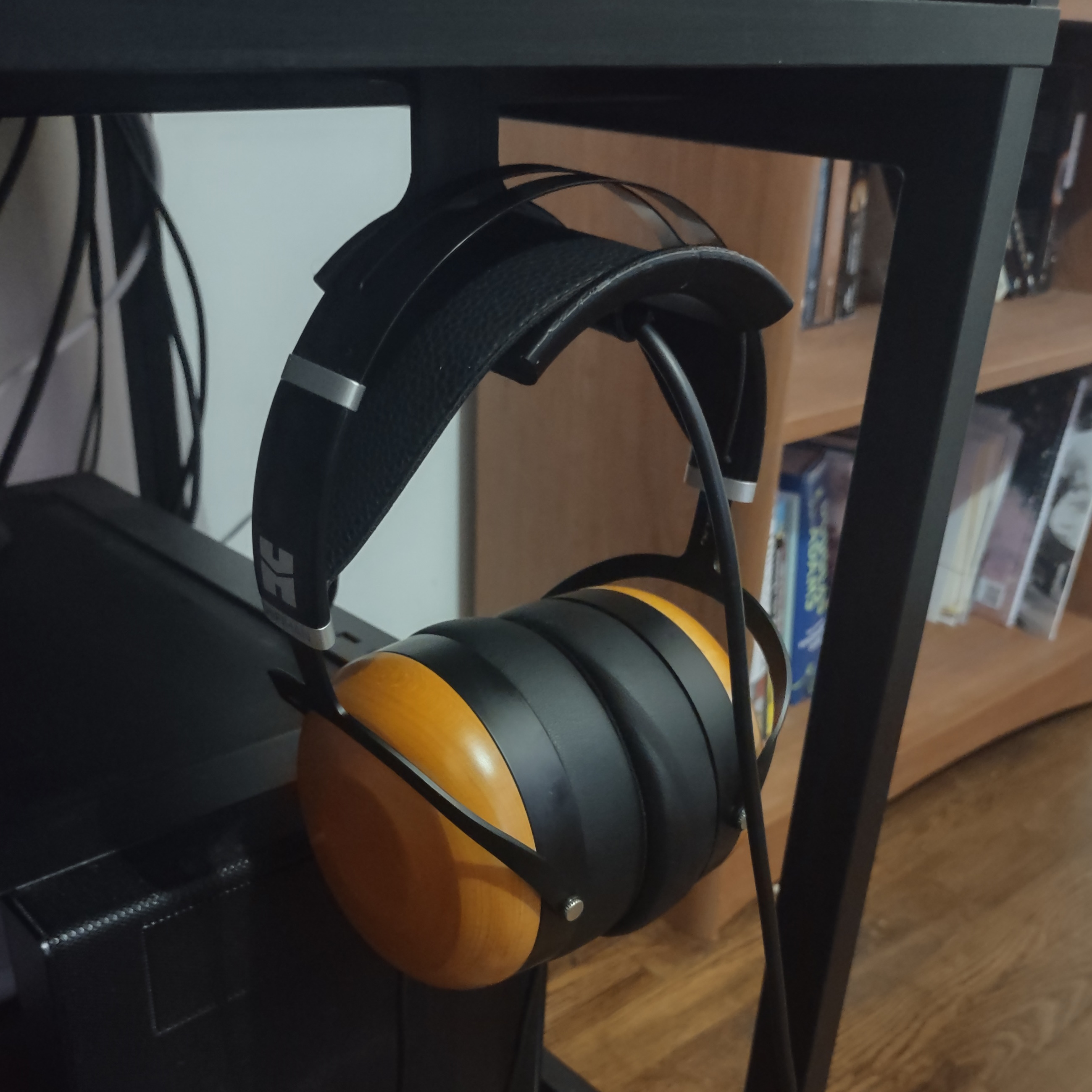 Large Curved Under-Desk Headphone Hook/Rest