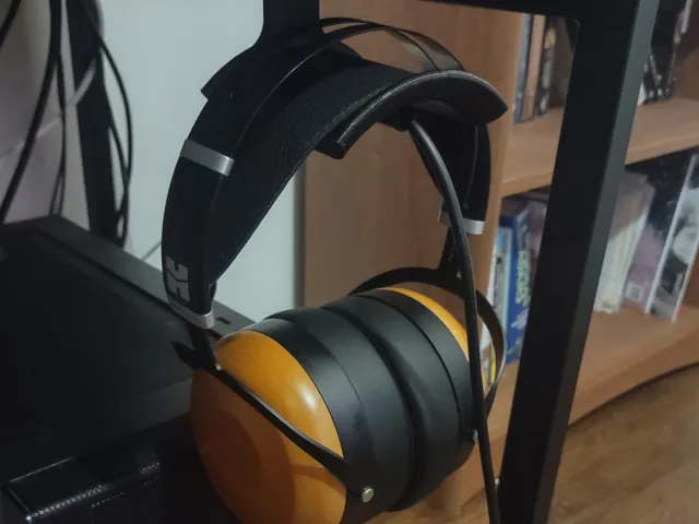 Large Curved Under-Desk Headphone Hook/Rest