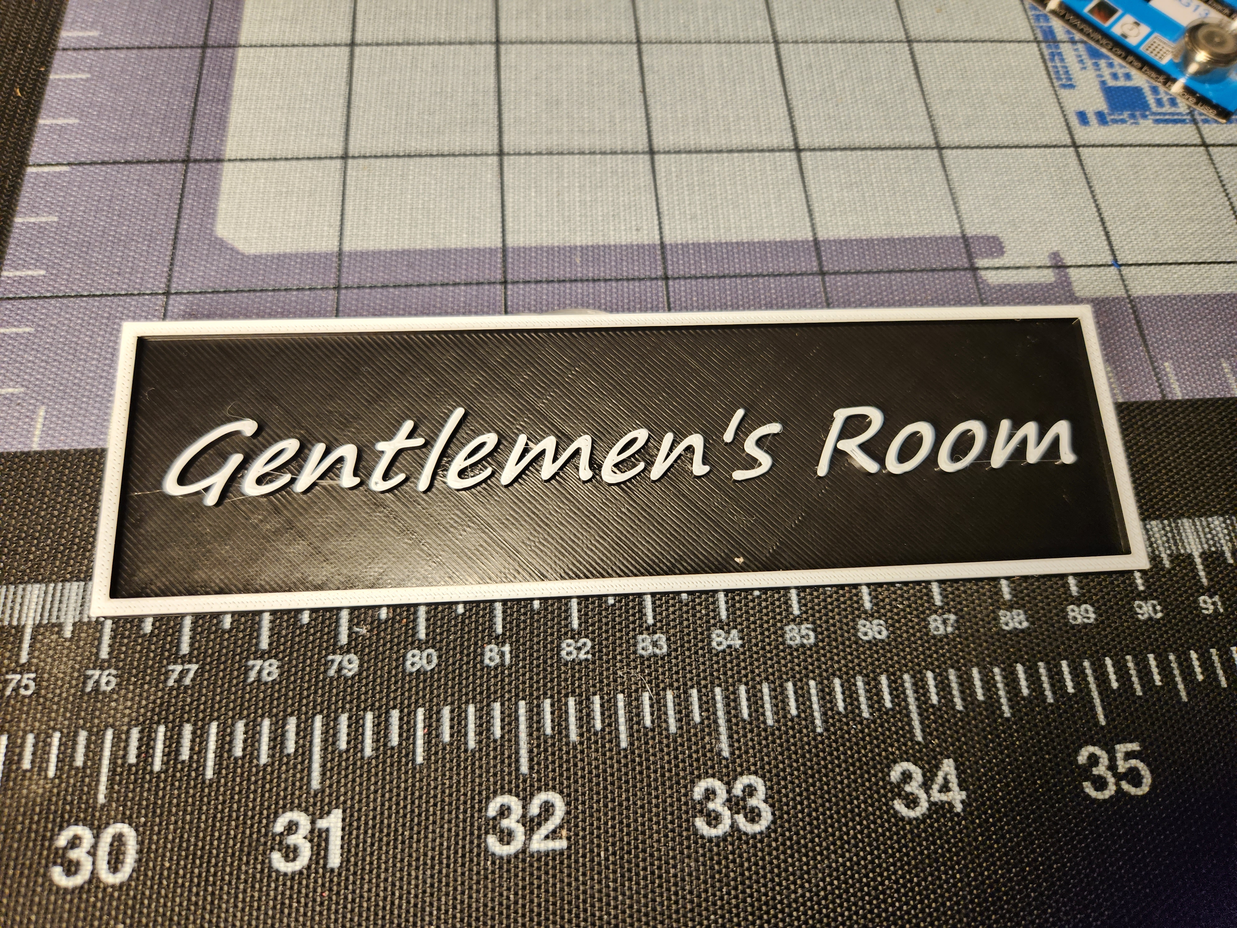 Gentlemen's Room Restroom Sign