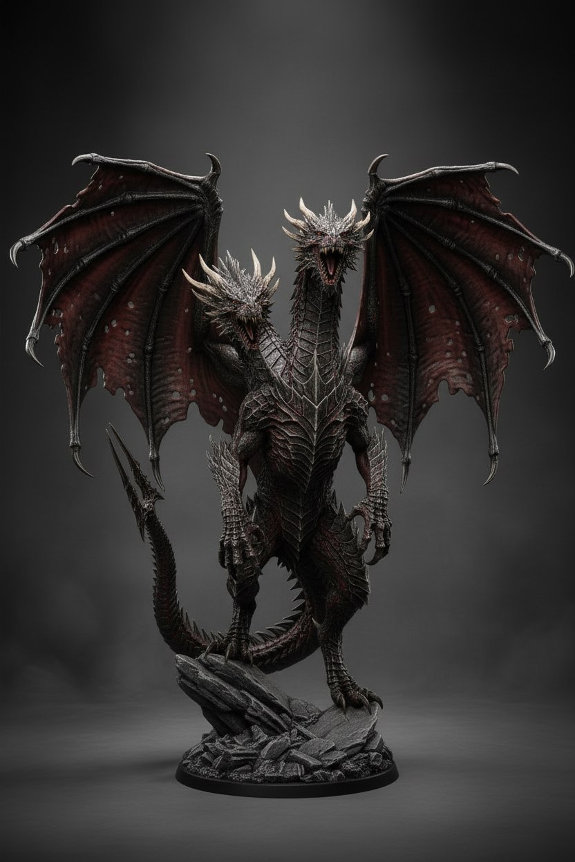 2Head Dragon - dark fantasy