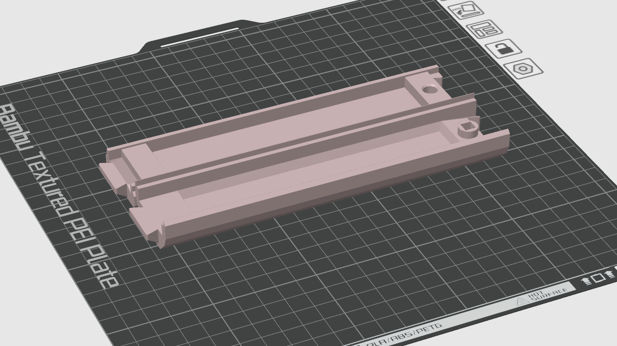 Shorter extension for minibar "Retail" Version 3D model thumbnail