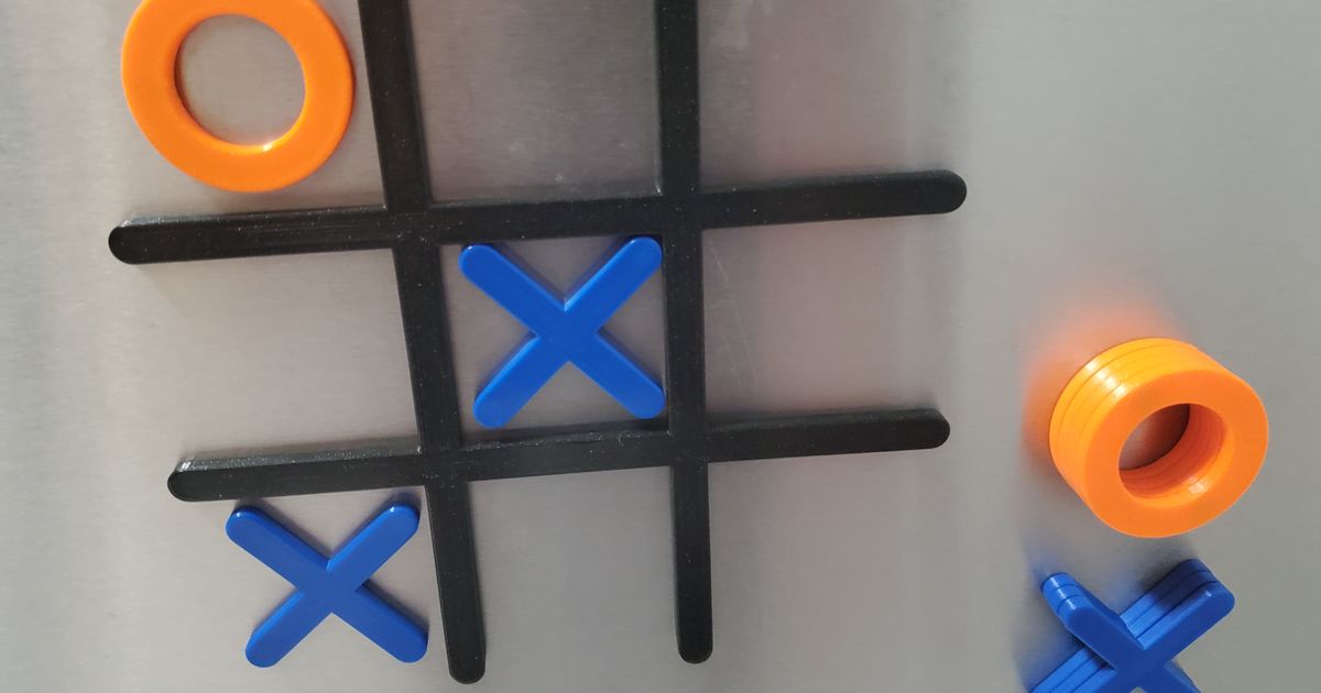 Fridge TicTacToe by slapbagel Download free STL model