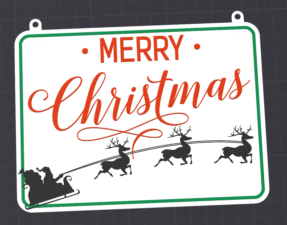 Merry Christmas Sign by Dice amp - Sign 