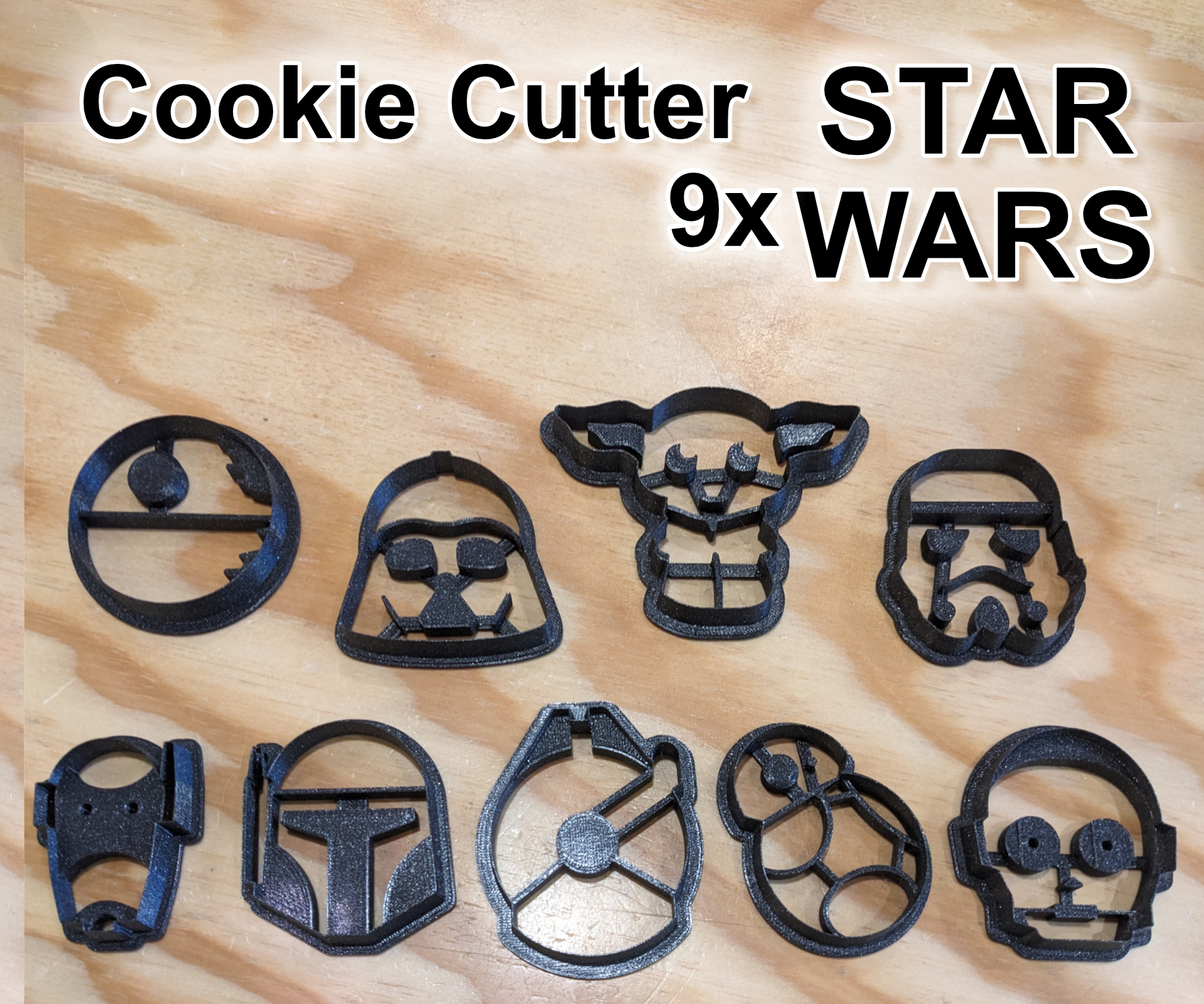 Cookie Cutter - Ausstecher - 9x STAR WARS