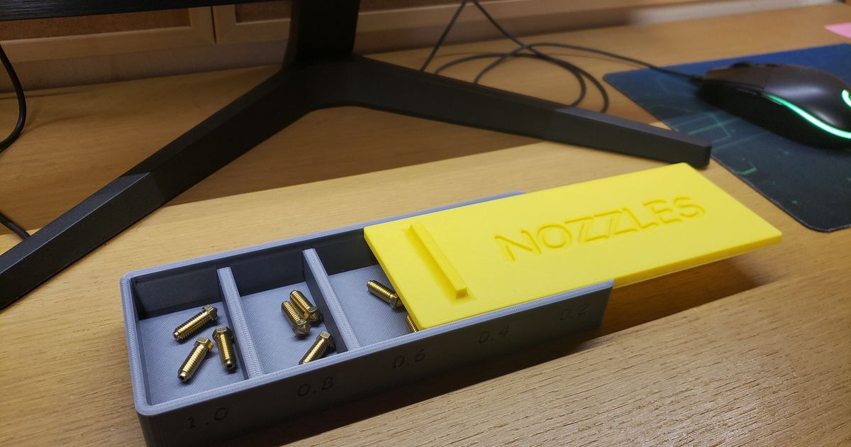 Nozzle box with 5 slot by Dado26 | Download free STL model | Printables.com