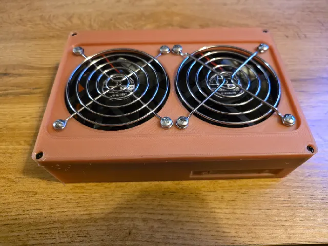 CM3588 NAS Kit enclosure with dual fans
