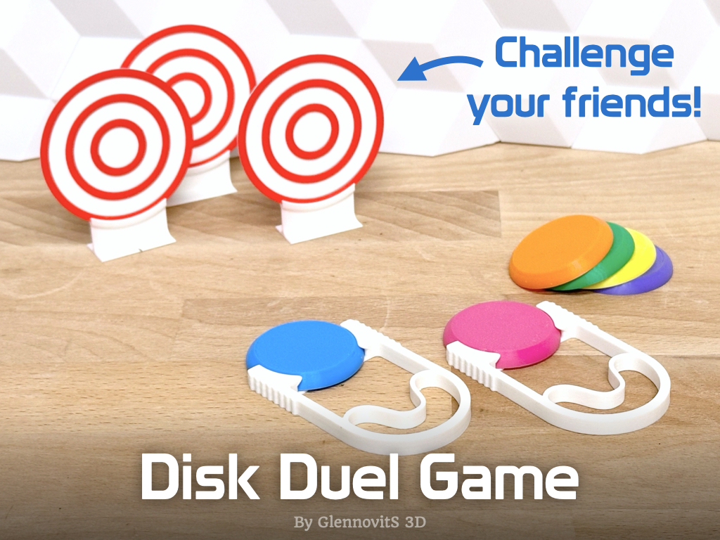 Disk Duel Game (launch disk, shoot targets, win the challenge!) by