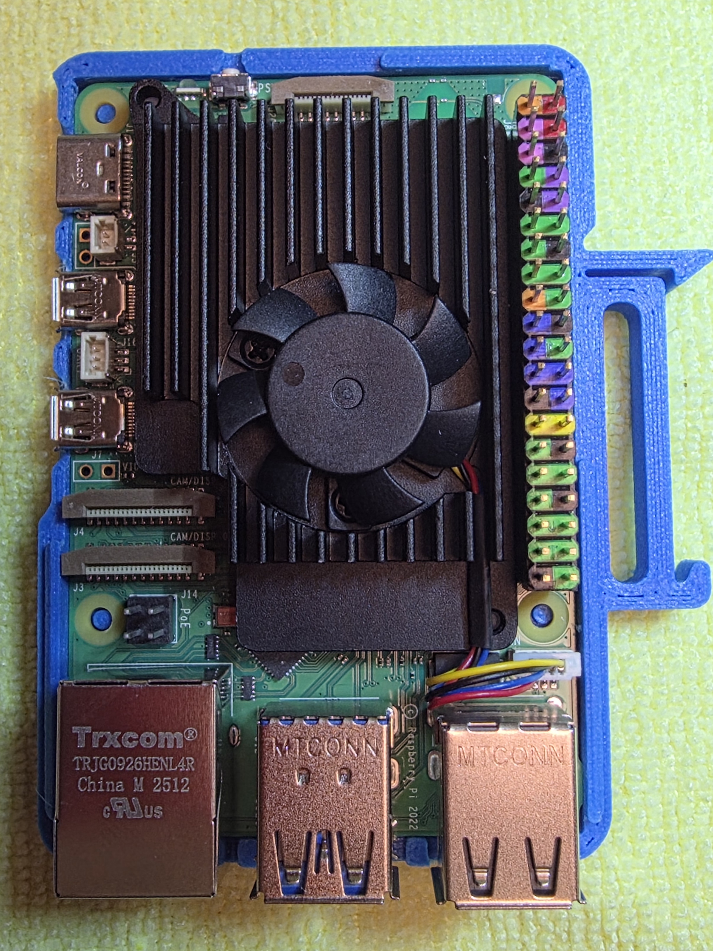 Lid for Waveshare Active Cooler (A) (Raspberry Pi 5 DIN Case)