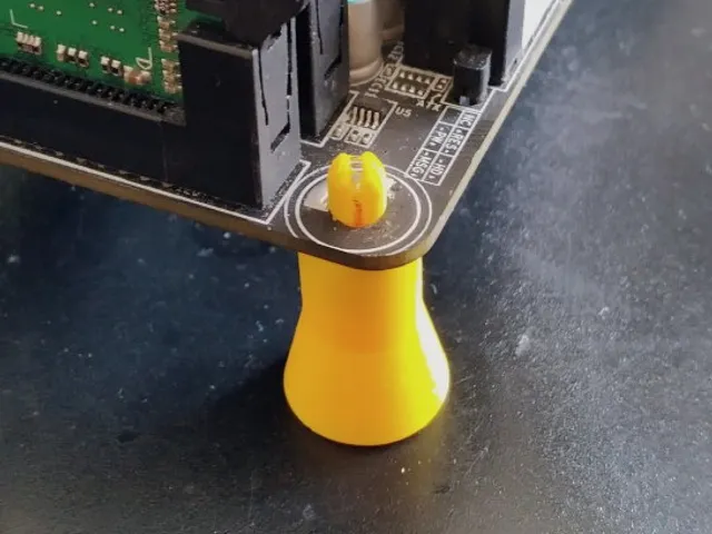 Snap-in motherboard feet (standoffs) for desktop use