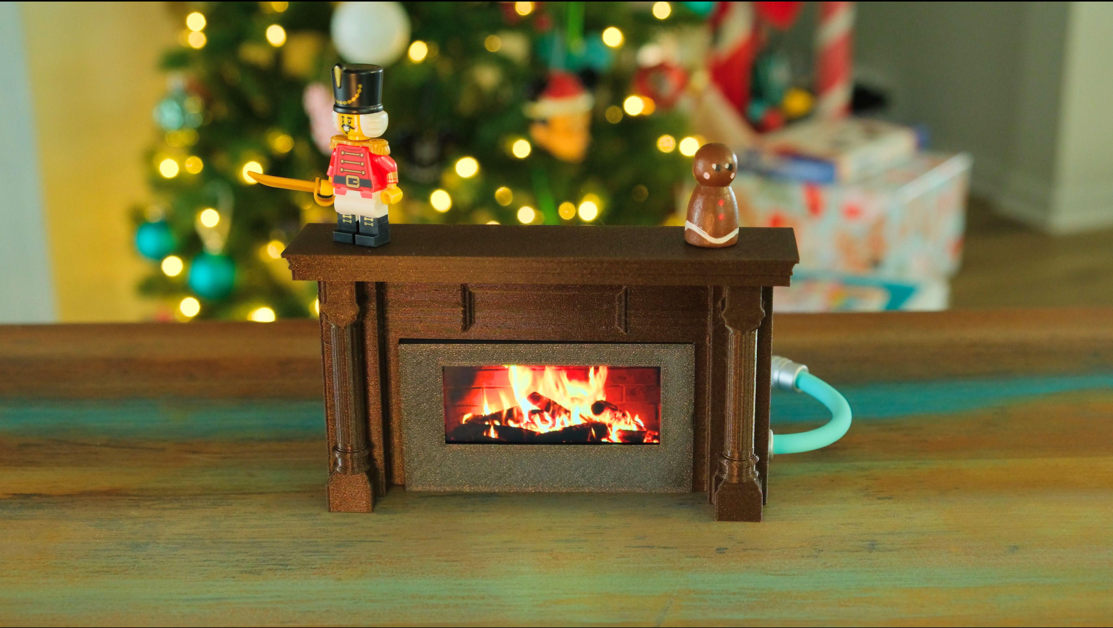 ESP32 S3 Fireplace Yule Log by Adafruit Download free STL model