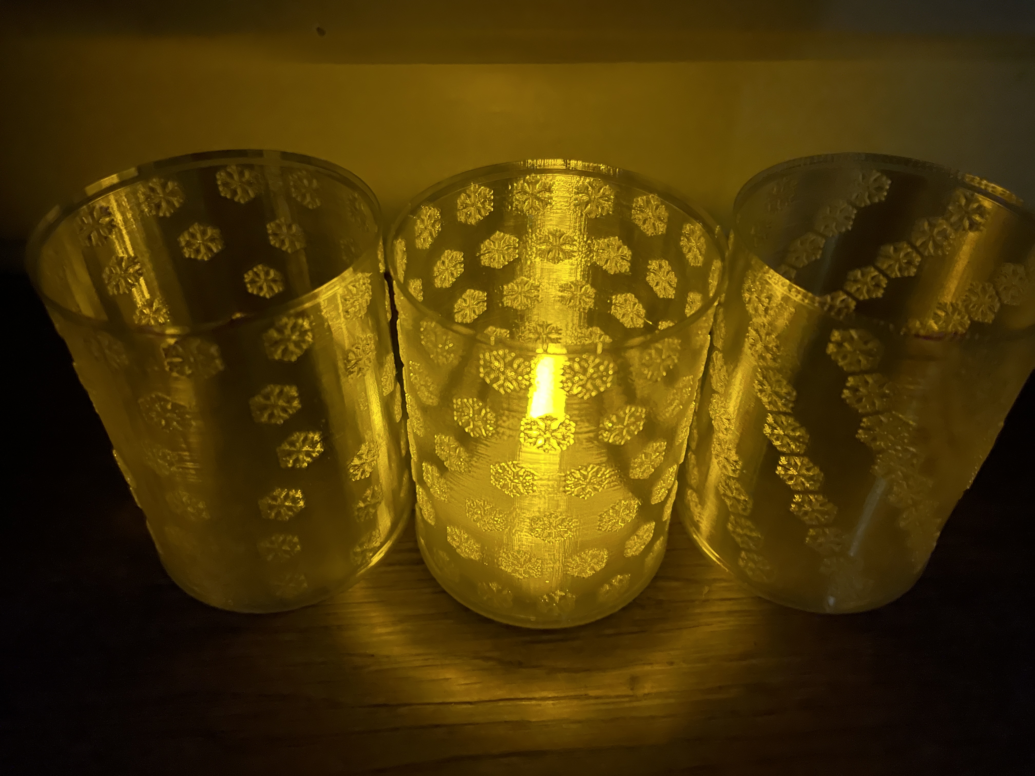 Tea light holder Snow flakes (6 variants) by Aryser Download free