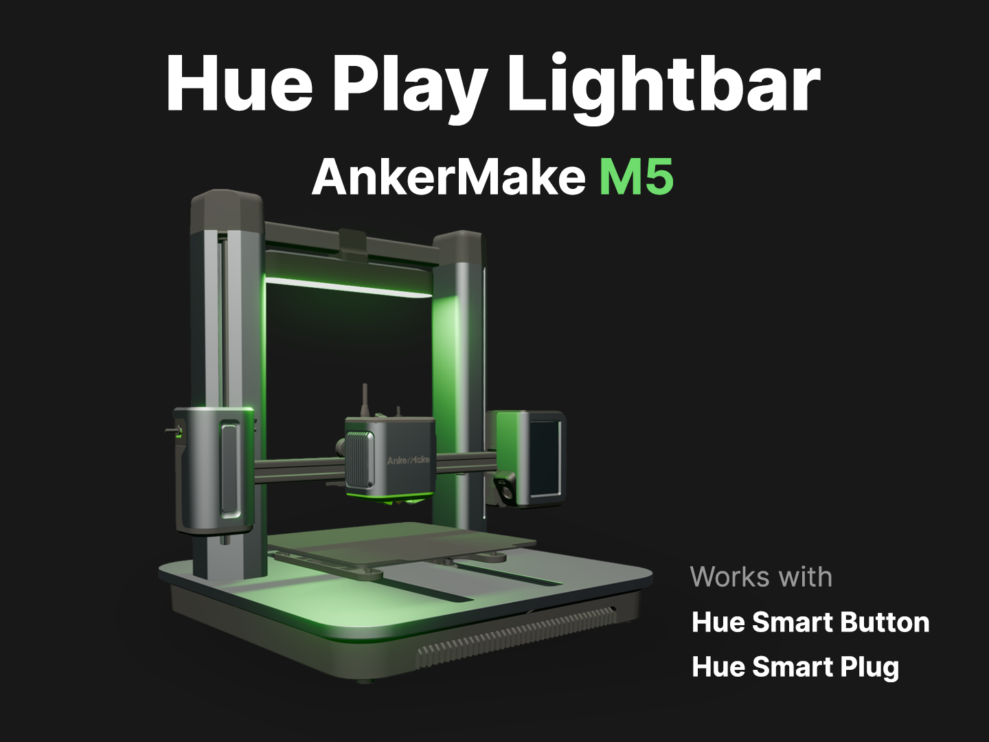Hue Play Lightbar Mount for AnkerMake M5