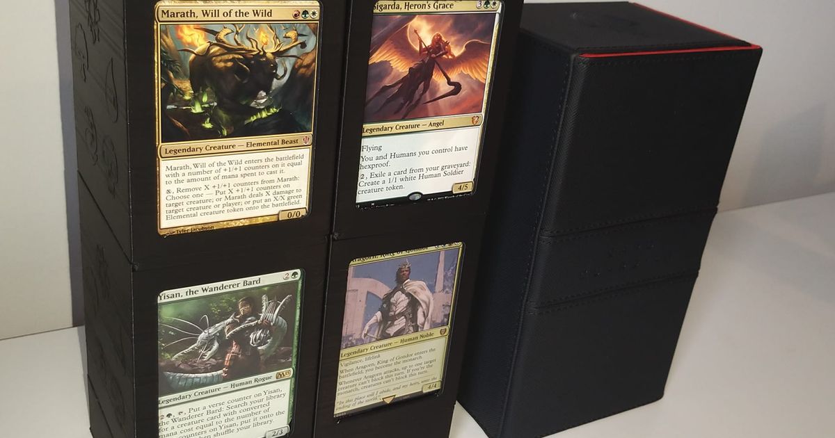 Stackable MtG Commander Deck Box by Ryan McLaughlin Download free STL