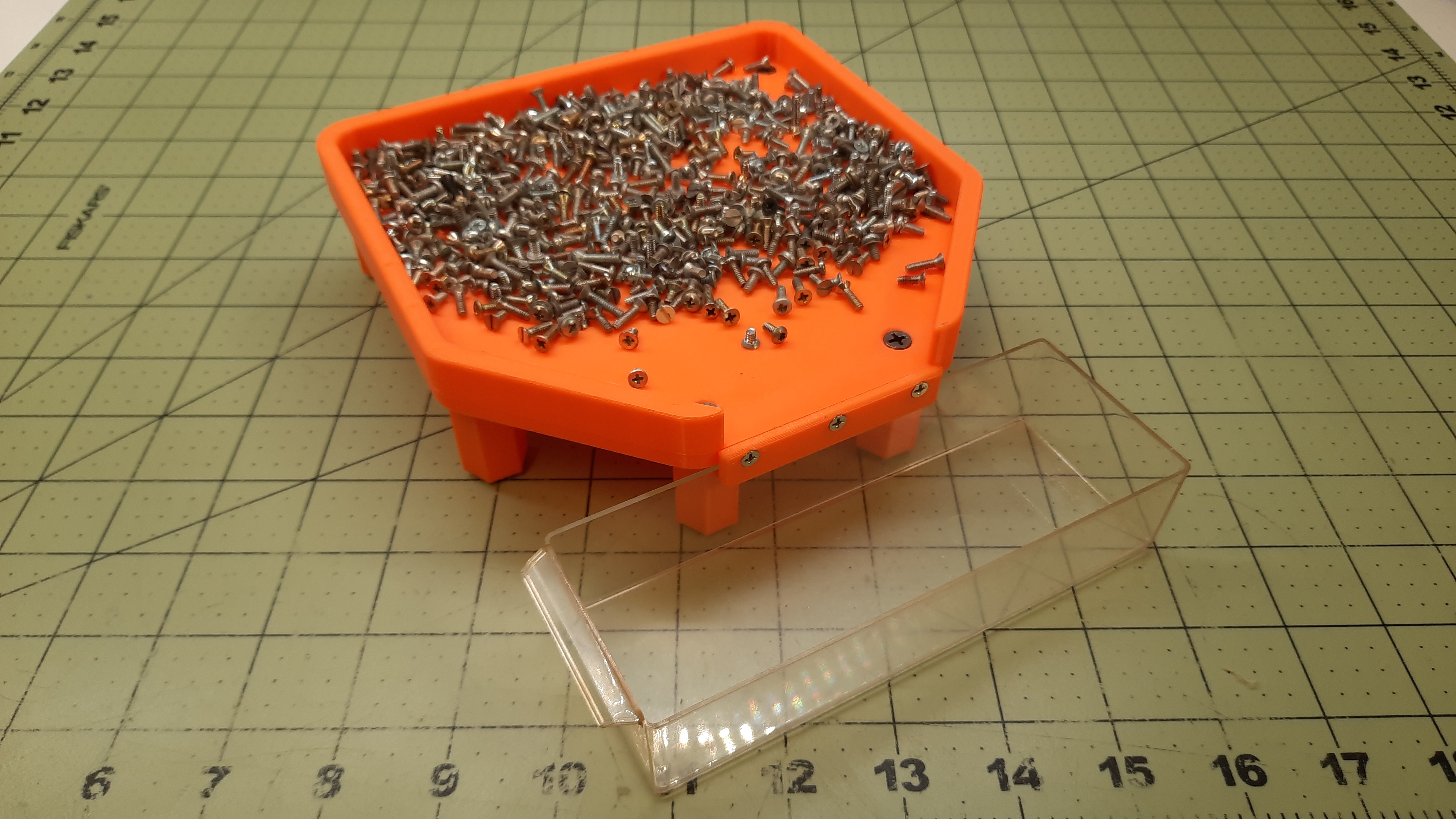Parts sorting tray