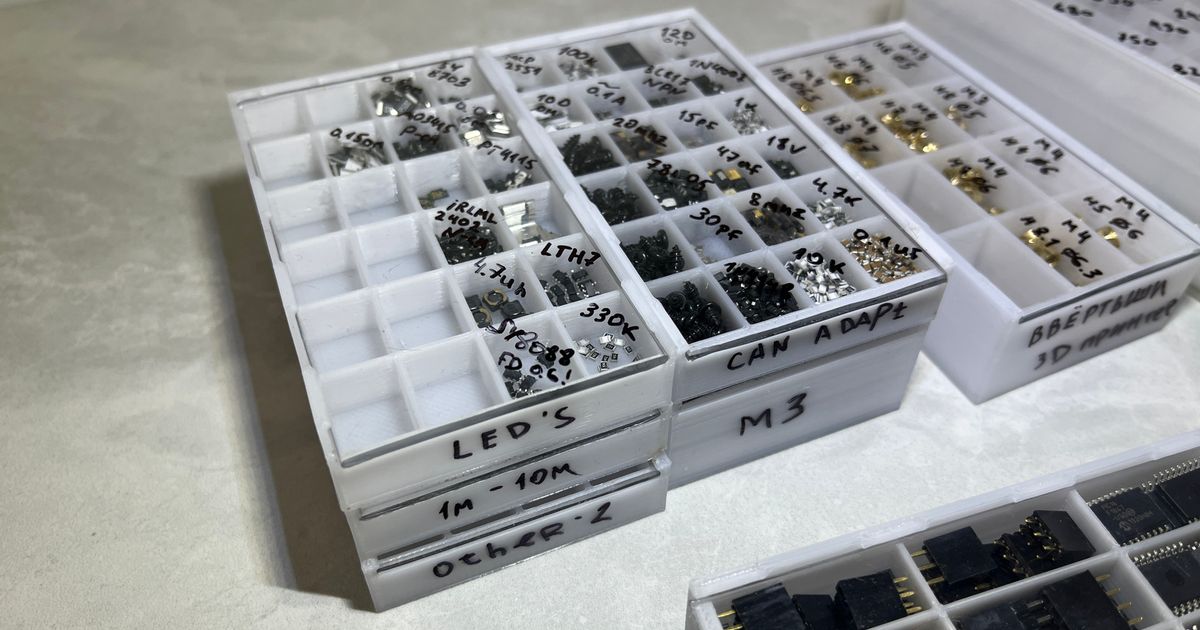 Hardware sorting tray. Parametric model. by Zombie47 Download free