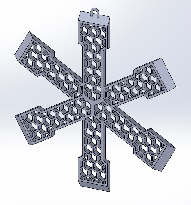 Hex Scraper Snowflake Ornament by Oldegregg | Download free STL model ...