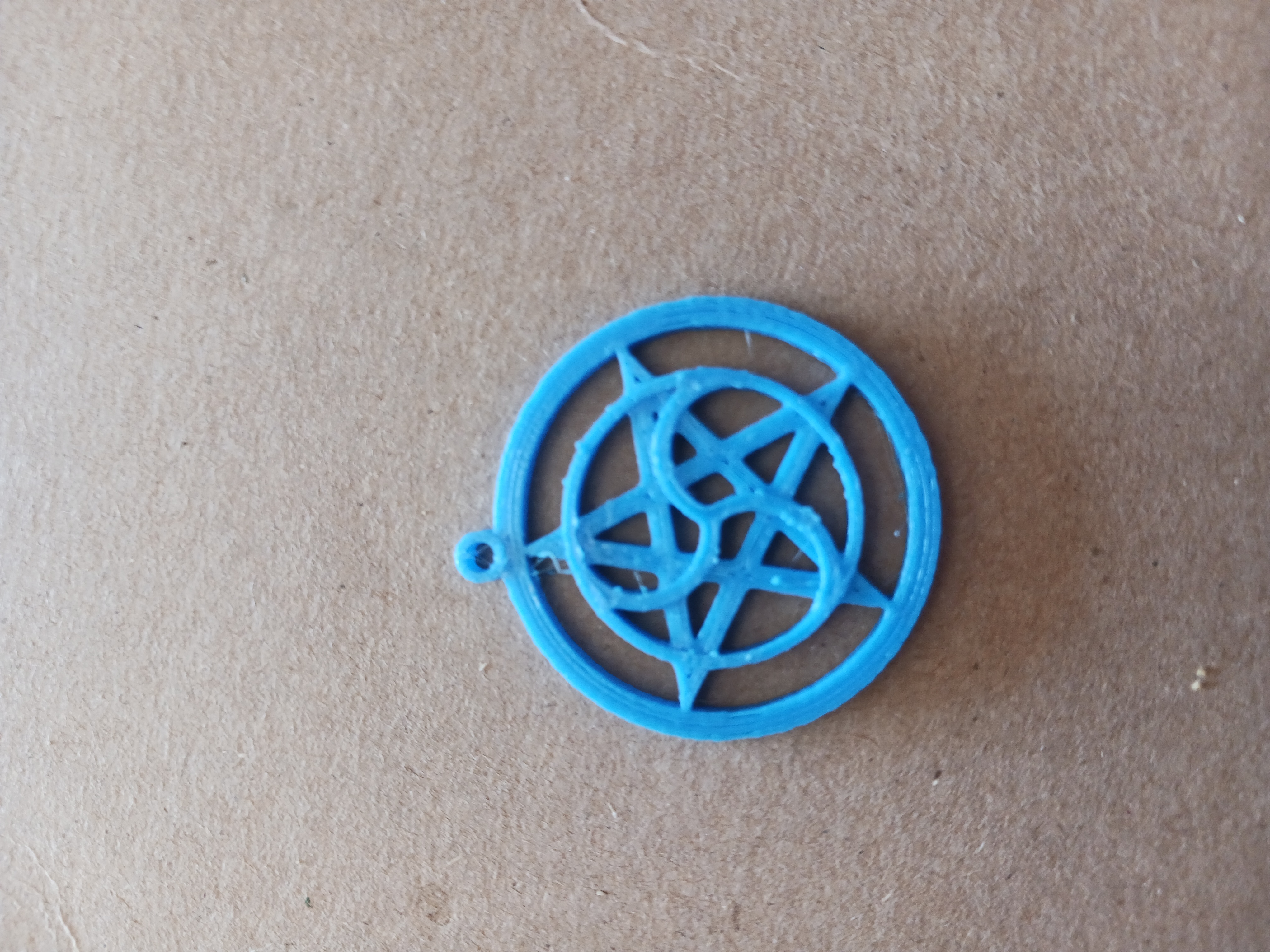 Pentagram with Triskele pendant