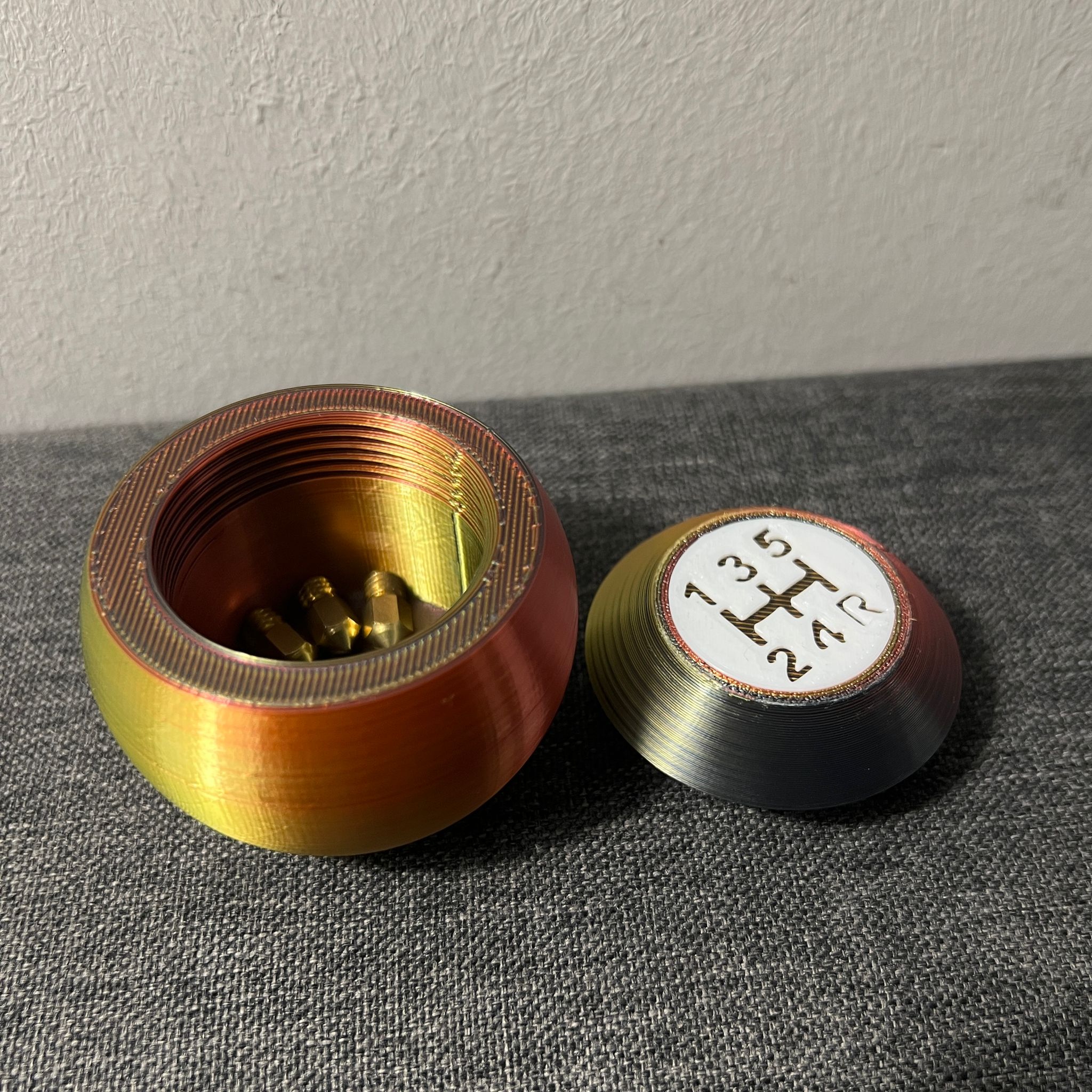 Gear shifter container