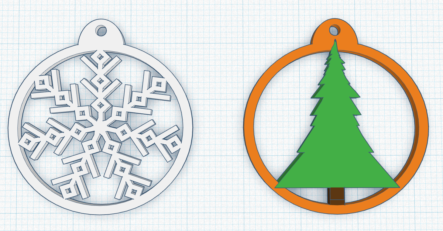 Christmas earrings