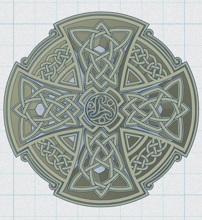 Miniatura 3 do modelo 3D Celtic Round Cross 4