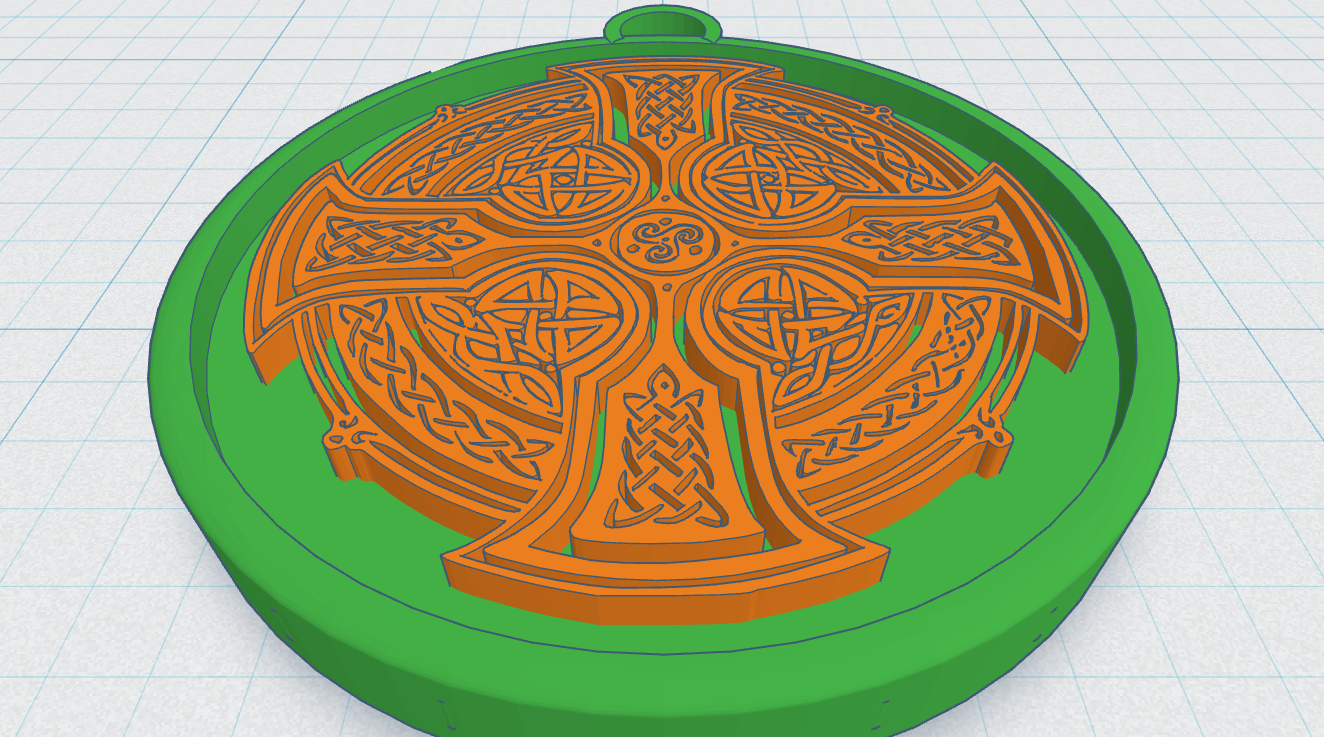 Celtic Round Cross 15 by Peter Ennist | Download free STL model ...
