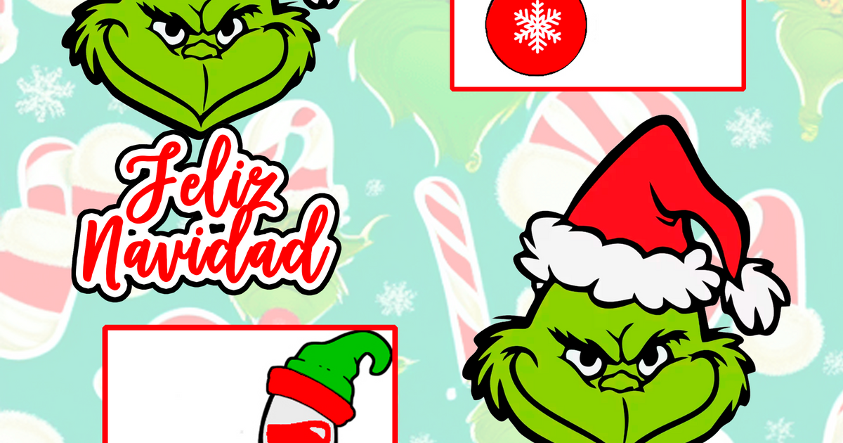 Wandtattoo Weihnachten der Grinch (en anglais)