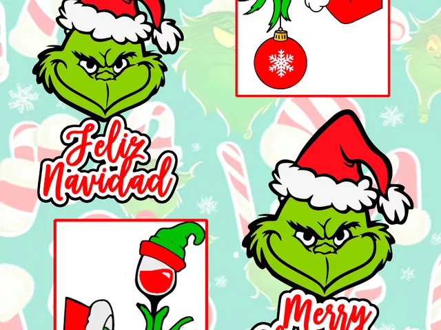 The Grinch Merry Christmas - Feliz Navidad- Hand toasting and with ball