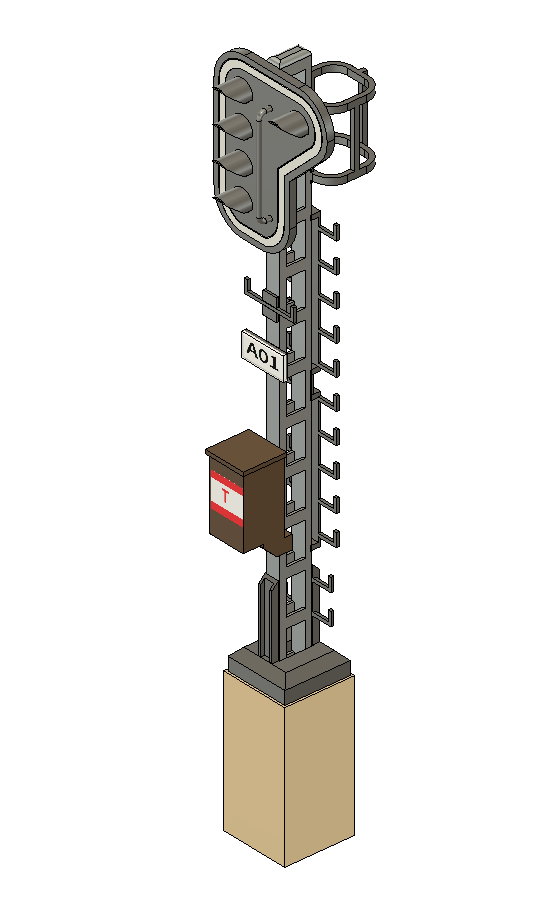 Belgian railroad signal EPOC III scale H0 1:87