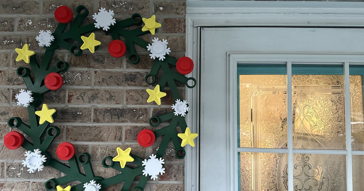 Snowflakes For Lego Wreath By Darrellxls Download Free Stl Model