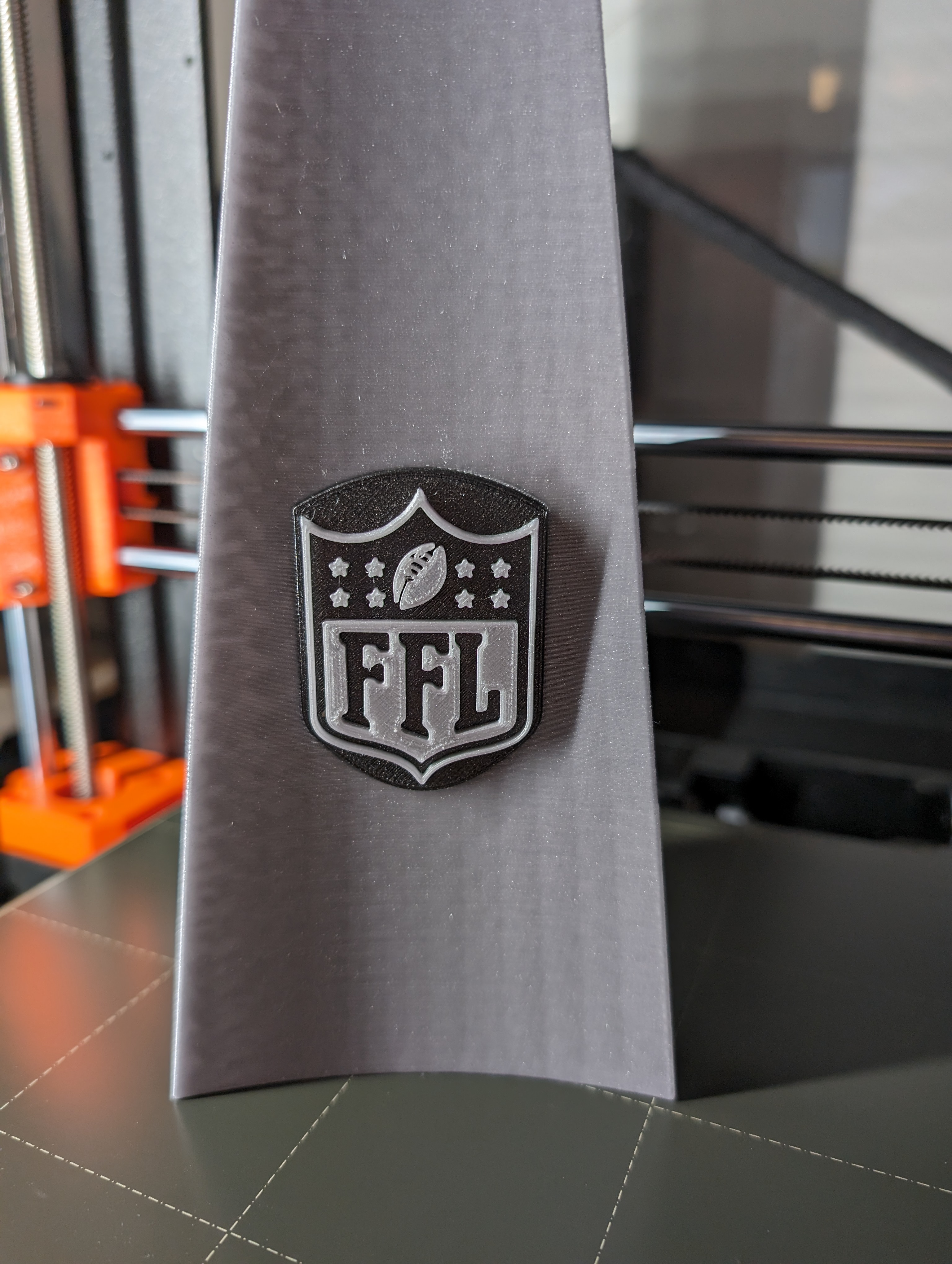 Fantasy Football League (FFL) Plate for Lombardi Trophy 3D model thumbnail