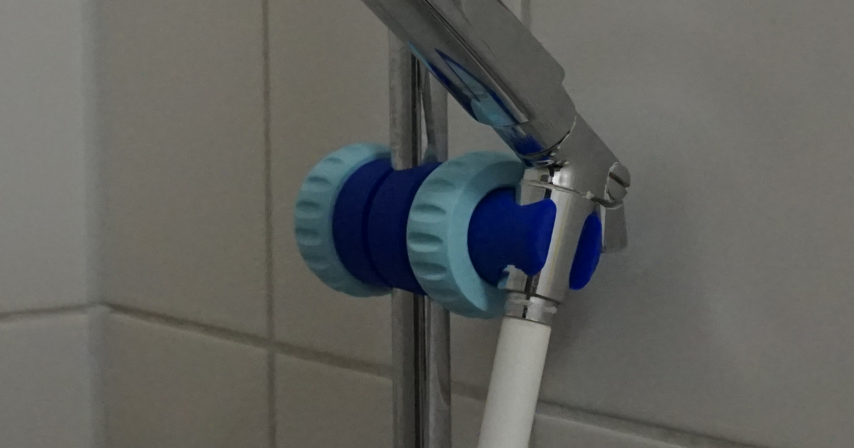 Shower Head Mount for 18mm rod by How To Homemade Download free STL