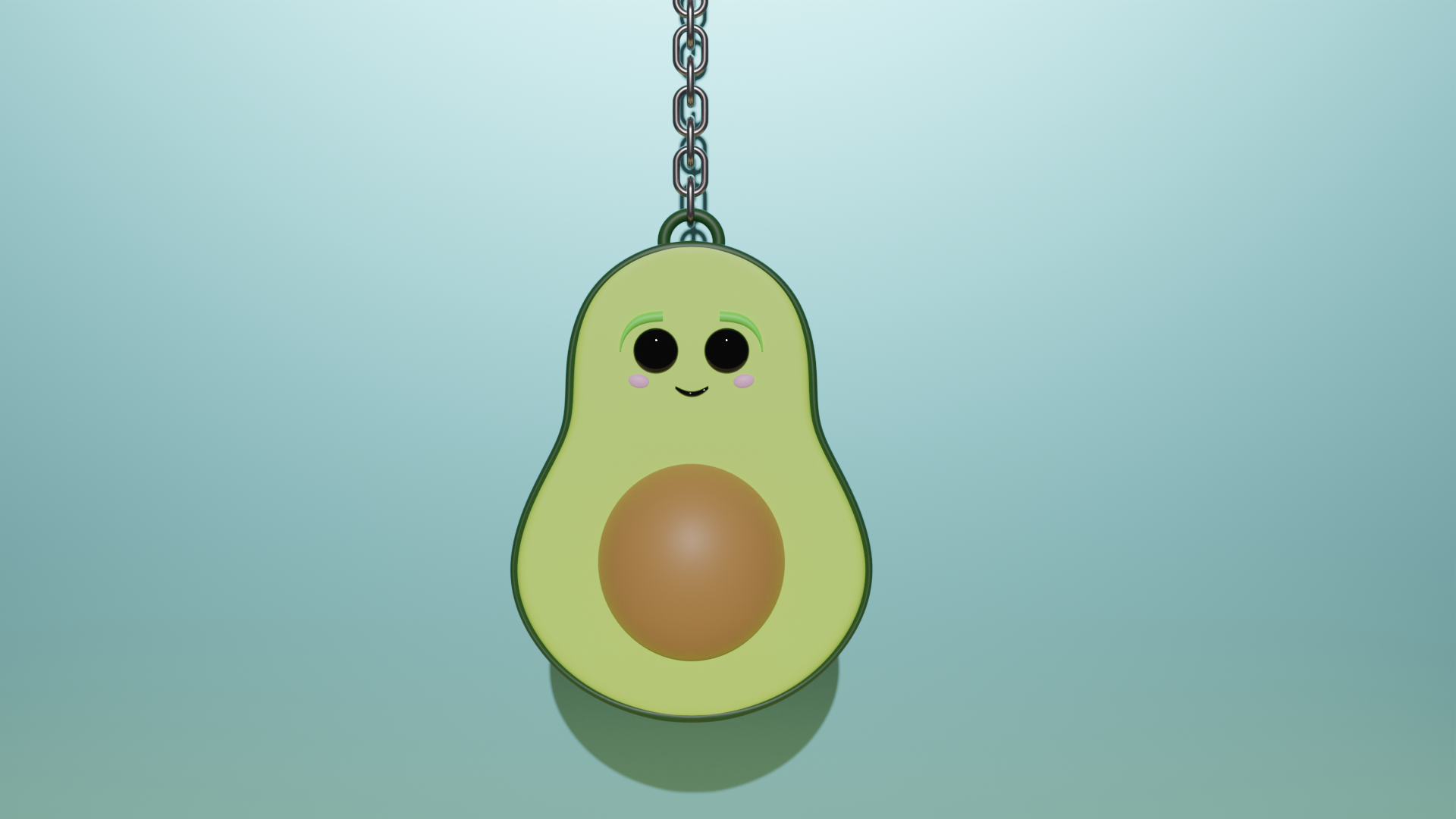 LLAVERO AGUACATE CUTE/ AVOCADO KEYCHAIN