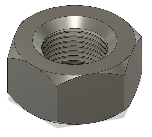 Hex nut by 214462948 Download free STL model