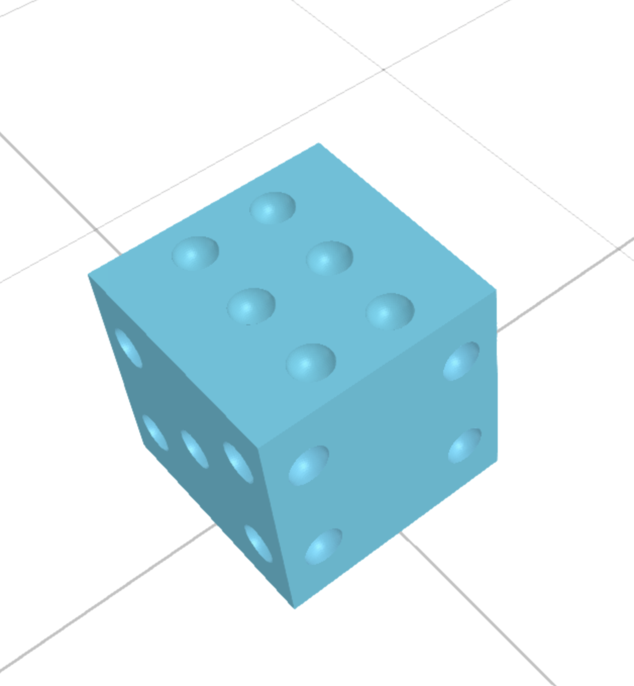 Six sided dice by eli download free stl model printables