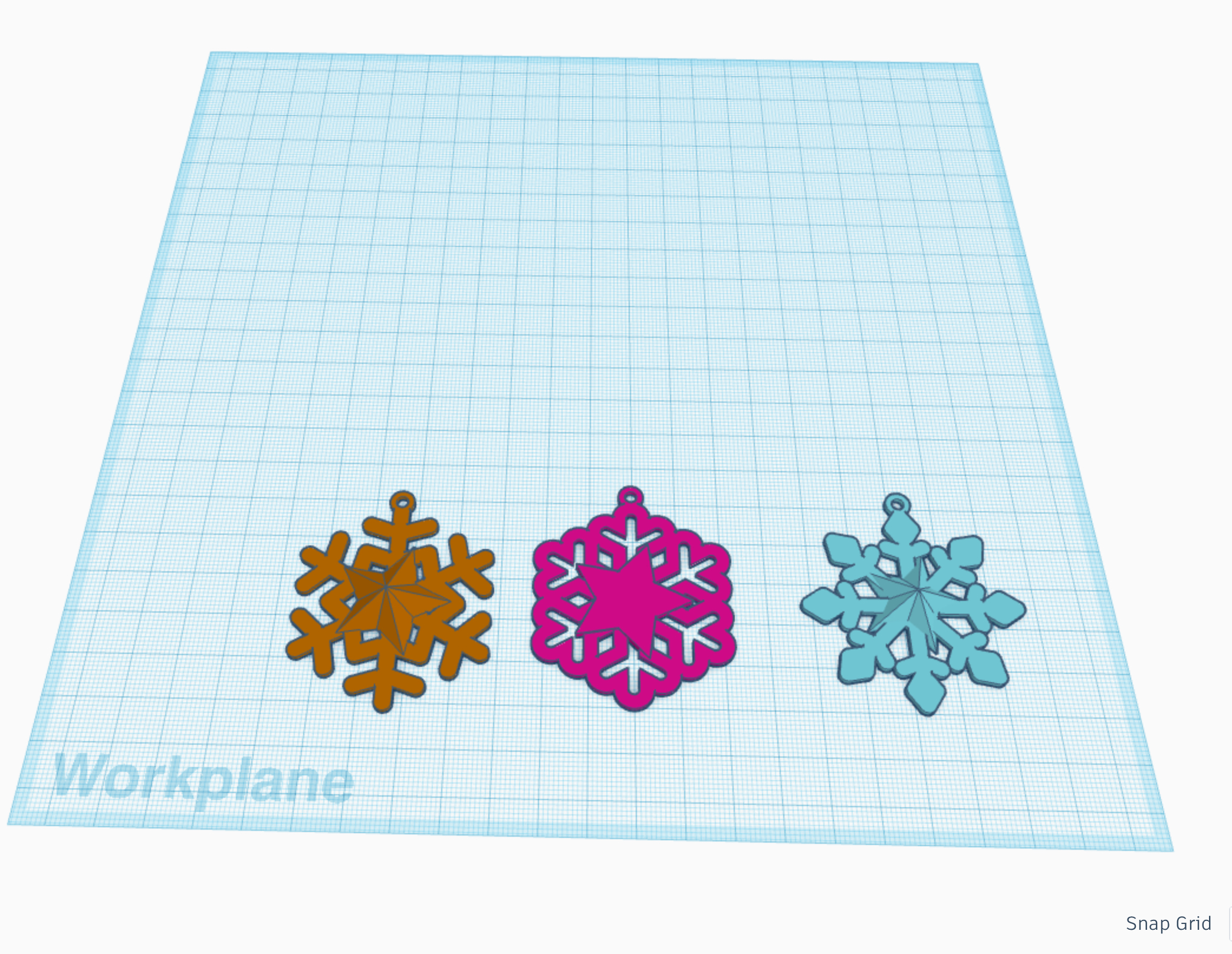 Snowflake necklace