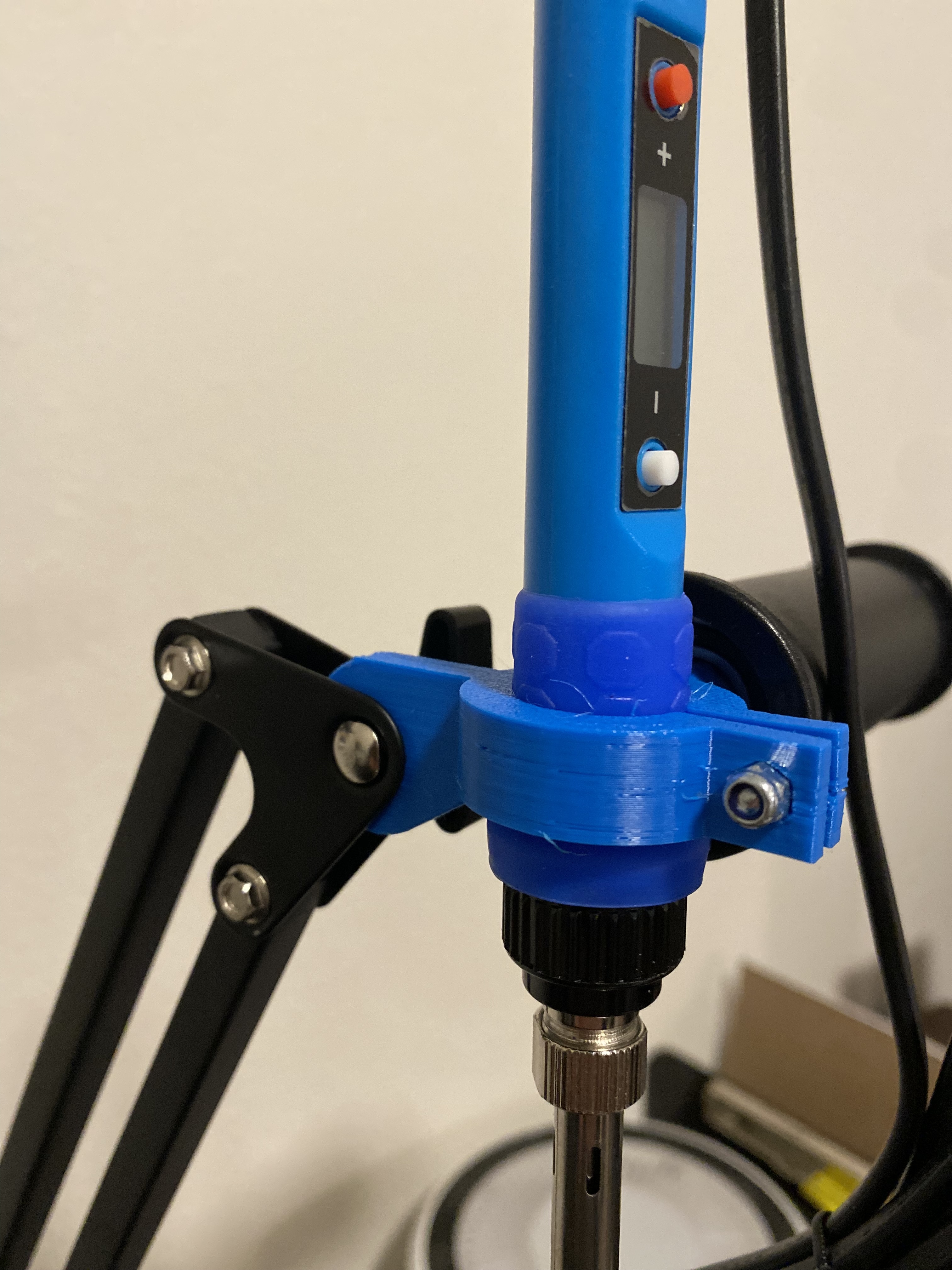 Soldering Iron Clamp for Mic Stand - Parametric File