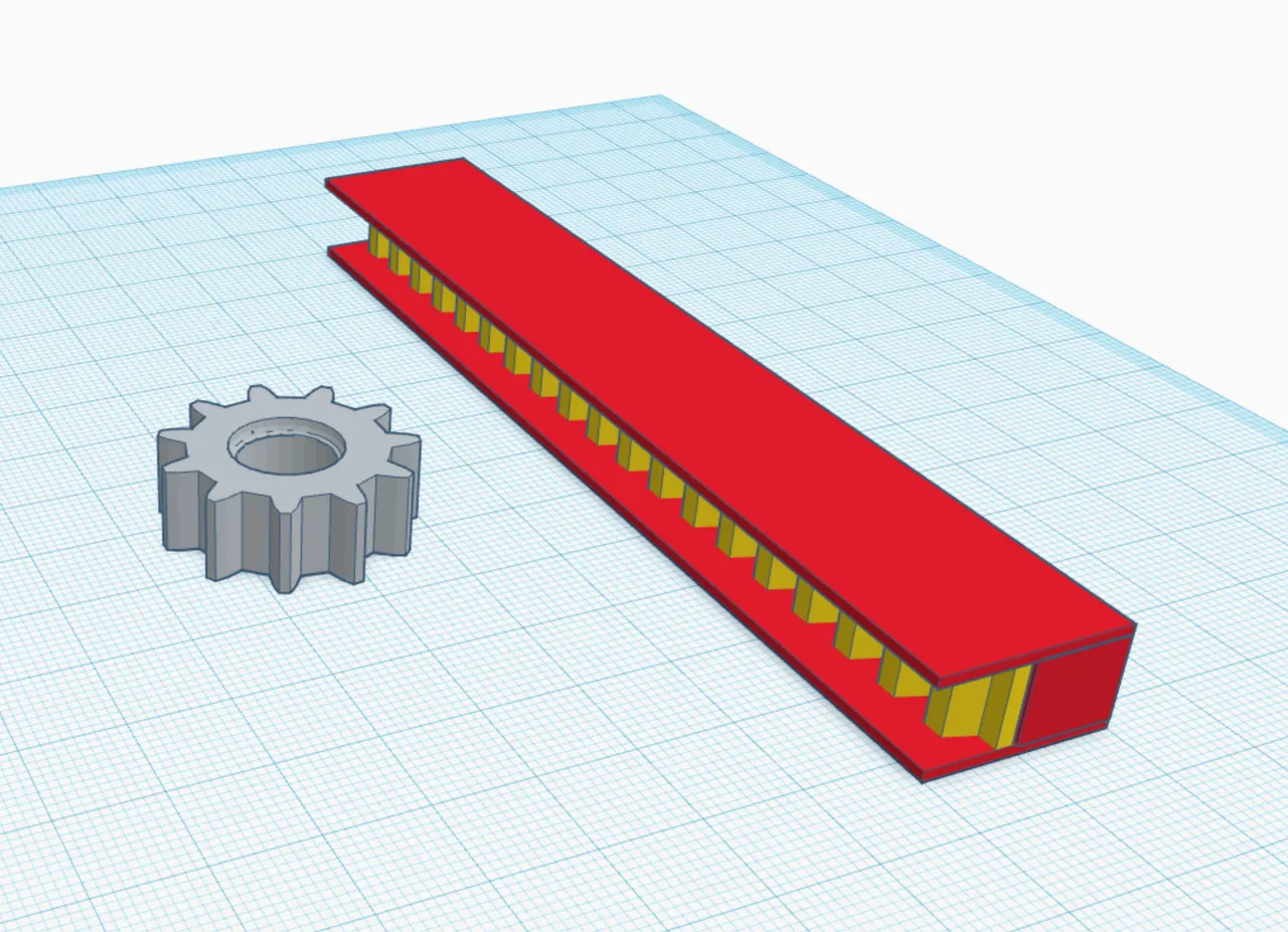 Simple Rack And Gear by Doggie | Download free STL model | Printables.com