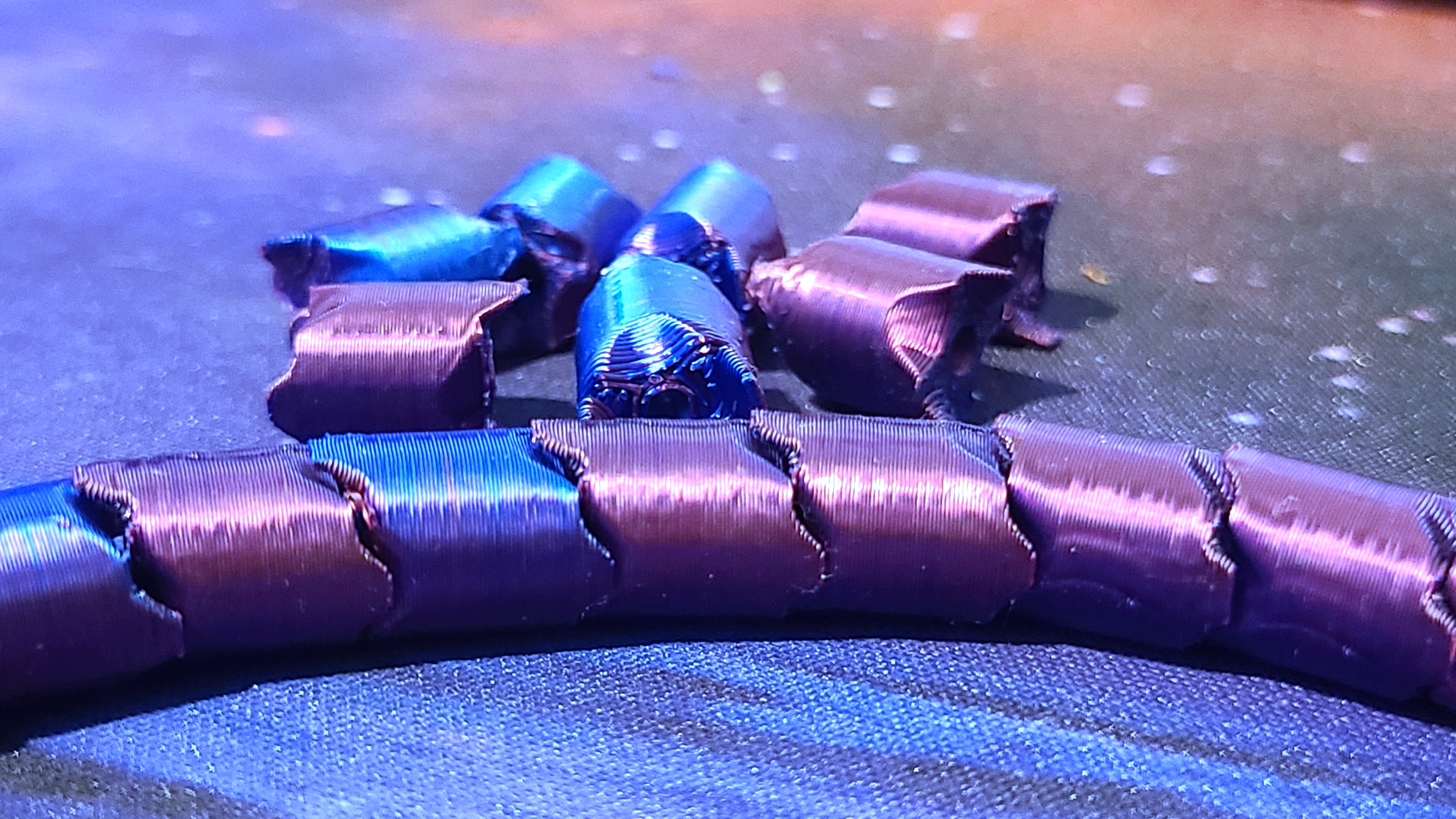 Interlocking Barrel Bead Necklace or Braclet — miniatura 2