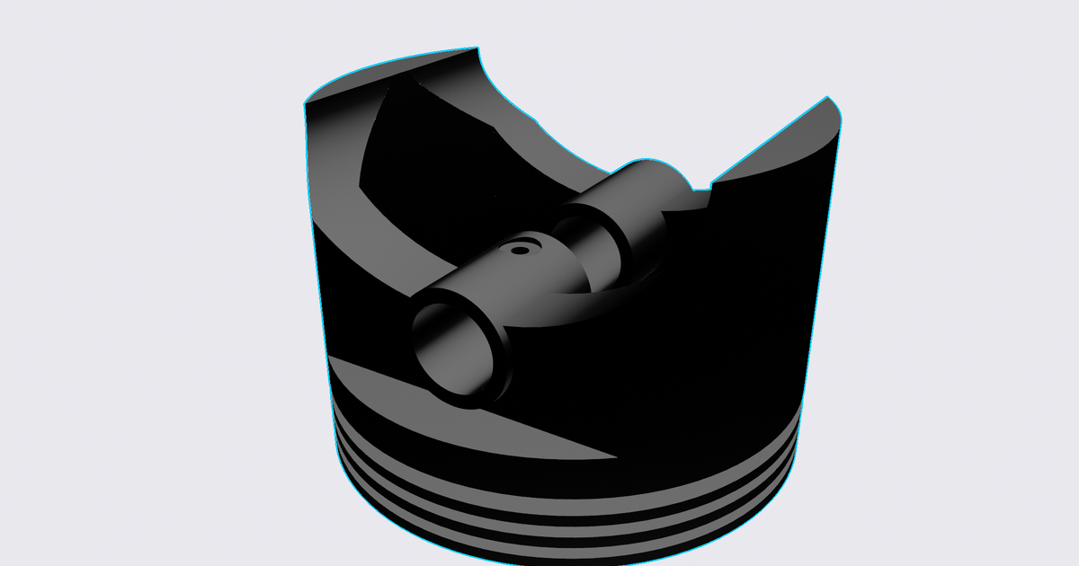 Piston Head Printer Test by daveym41 Download free STL model