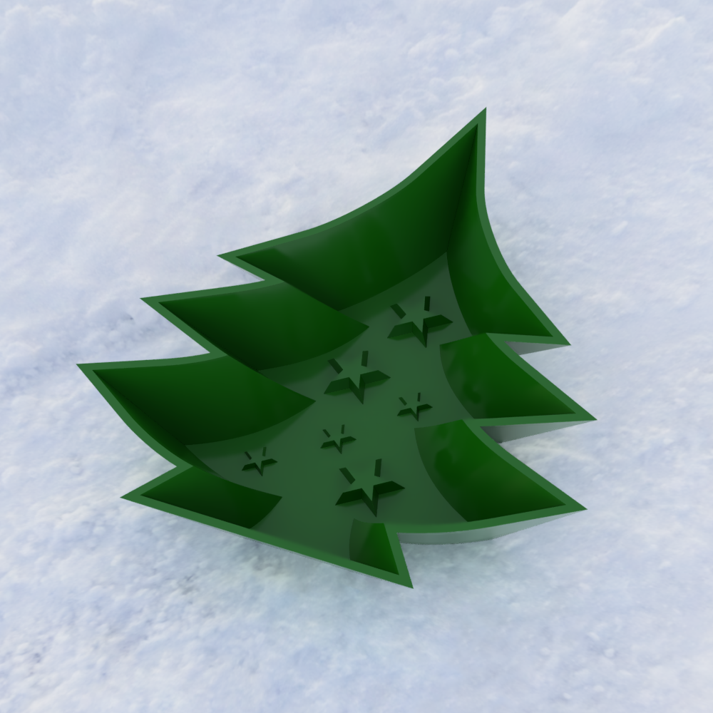 Christmas Tree Sand/Snow Mold - Candy Bowl