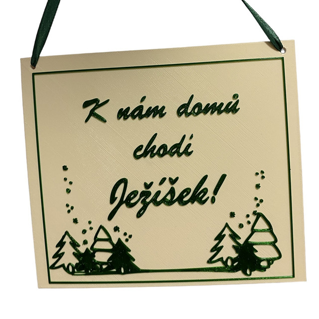 Christmas schedule in czech language/Cedule k nám chodí Ježíšek
