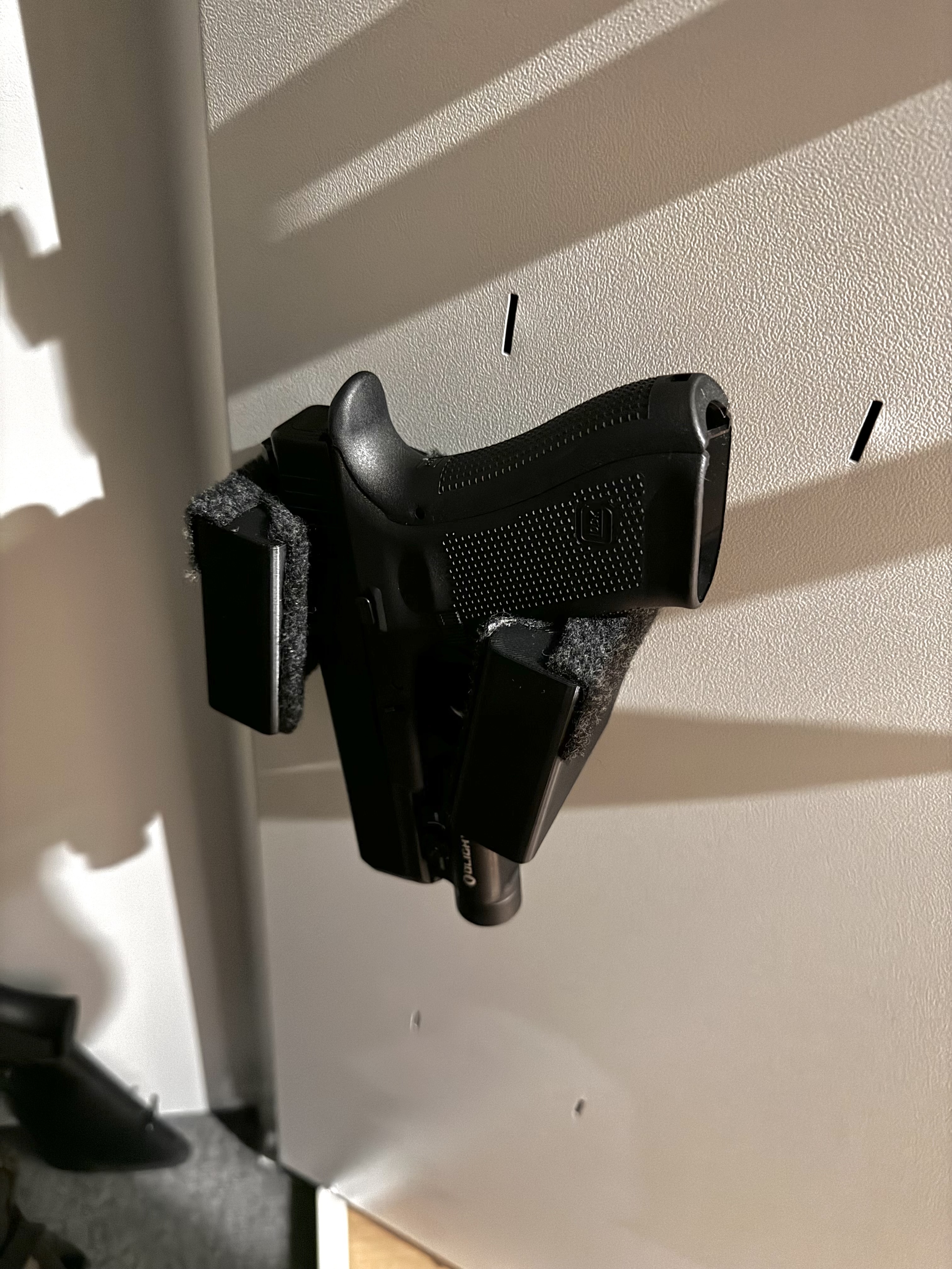 Pistol Magnetic Holster - fits Glock and other brands