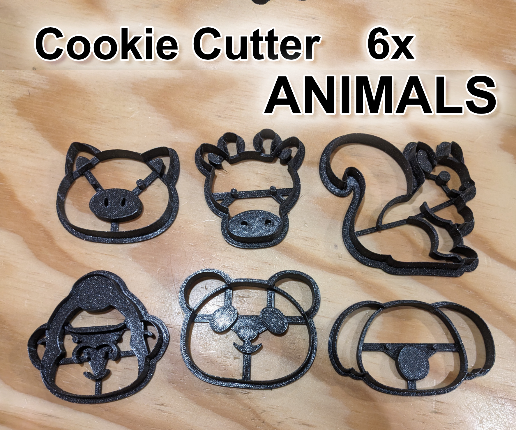 Cookie Cutter - Ausstecher - 6x Animals