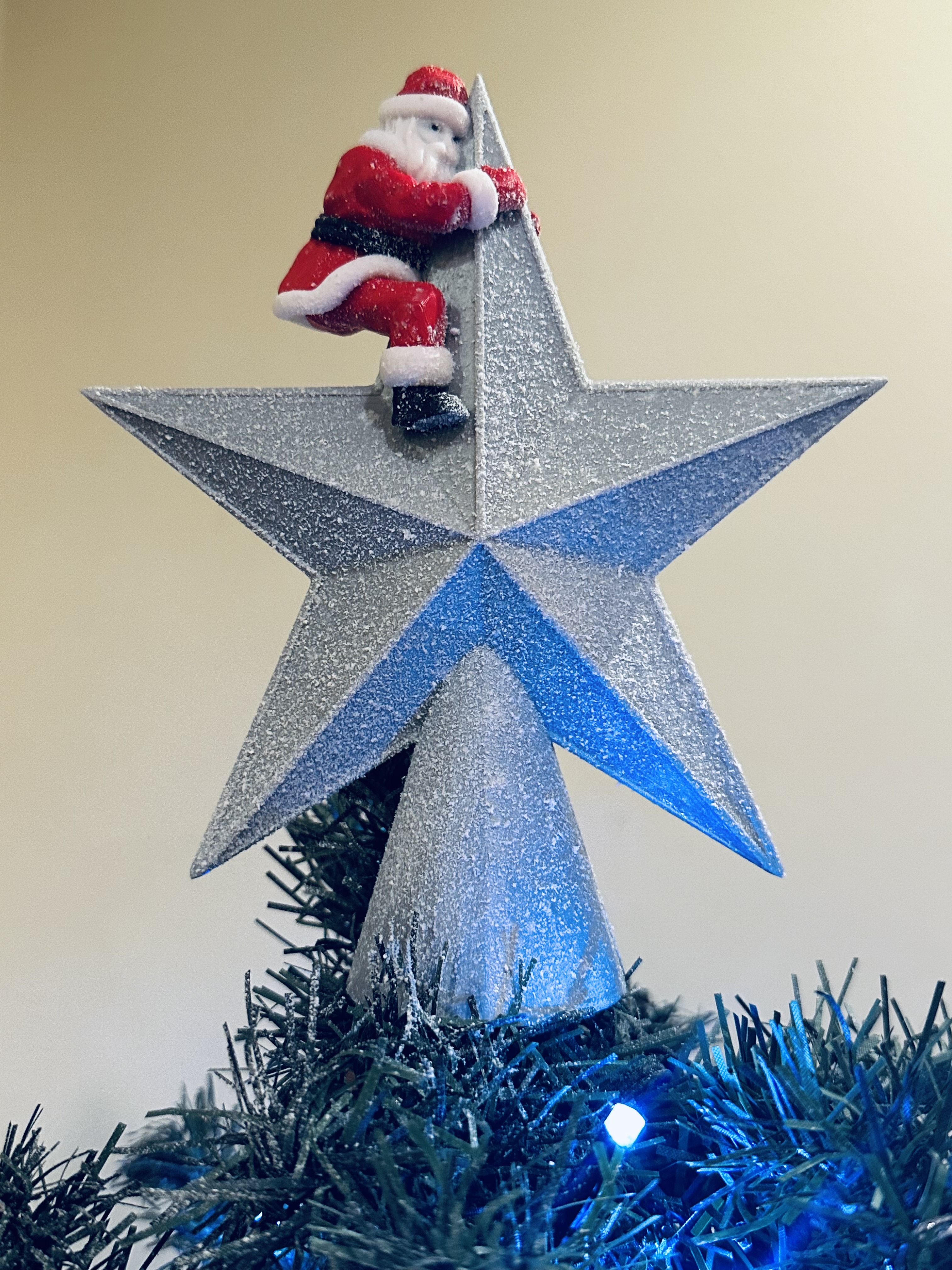 Santa Christmas Tree Topper