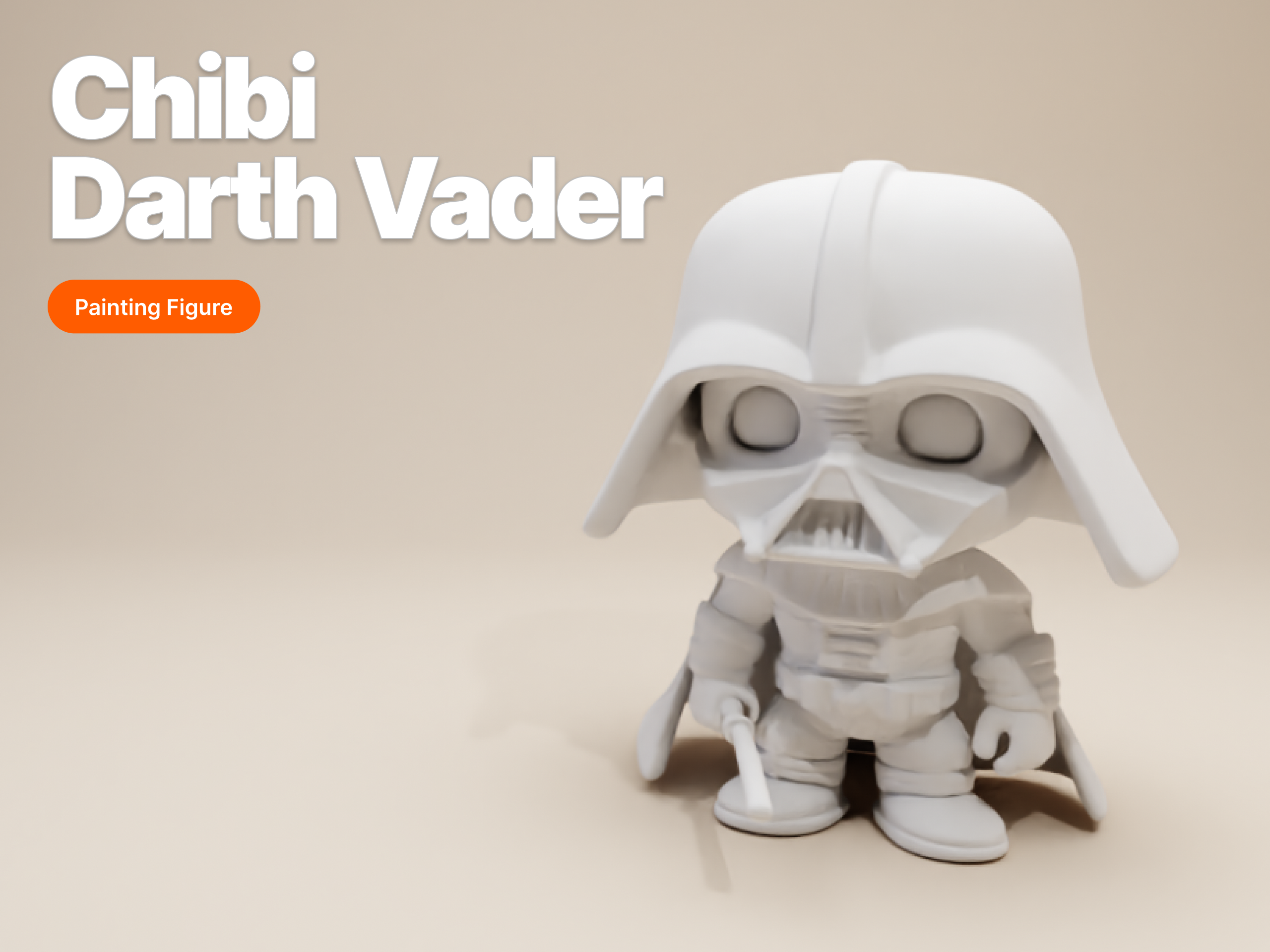 Chibi Darth Vader Figurine – Funko Pop Style
