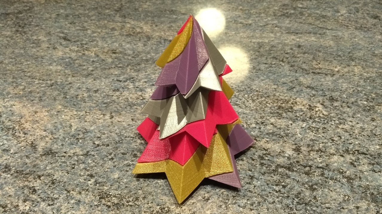 Candy Cane Christmas Tree - 4 Colours - Single Extruder